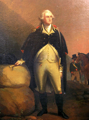 Oil on canvas portrait of General George Washington, painted around 1842 by American Alvan Fisher, brought $69,000.