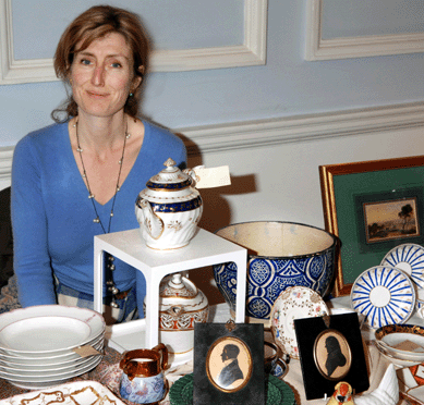Diana Muir of Antiques by Torquhan By Stow, Galashiels, Edinburgh, Scotland is a visitor-turned-exhibitor.