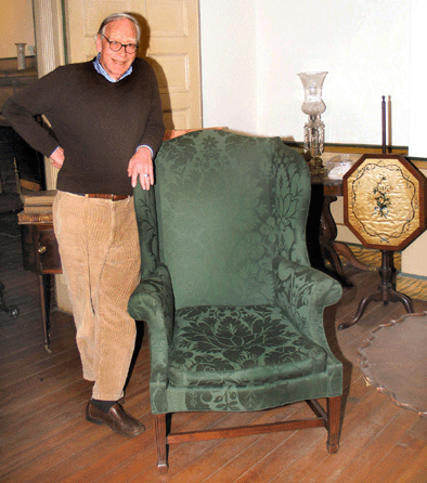 Joe Kindig III at 325 West Market Street, the site of Kindig Antiques since 1934.