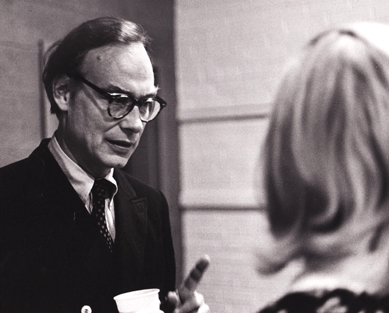 A much sought-after speaker who has addressed the National Trust for Historic Preservation, the Society of Architectural Historians and the Colonial Williamsburg Antiques Forum, Kindig is seen here following a lecture at the Columbia Museum of Art in South Carolina in 1972.