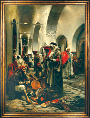 A new world record was achieved for Czech Republic artist Anton Robert Leinweber (1845‱921) when his signed oil on canvas "Arab Bazaar†sold for $195,500.