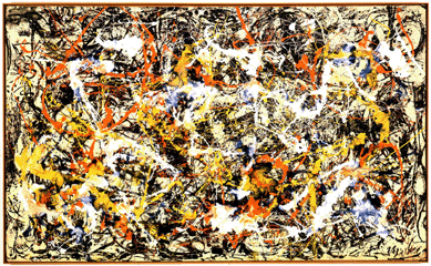 Jackson Pollock, "Convergence,†1952, oil on canvas. Albright-Knox Art Gallery, Buffalo. Gift of Seymour H. Knox, Jr, 1956. ©The Pollock-Krasner Foundation/Artists Rights Society (ARS), New York.