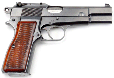 This Belgian Browning model 1935, high-power, semi-automatic pistol, 9mm, serial #53, fetched $8,280. The serial number is one of the reasons this pistol went so high.
