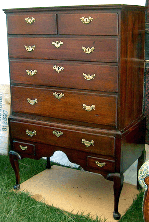 The chest-on-stand was $3,000, and was a marriage of top and bottom by different makers, at Peter Norman of Newmarket.