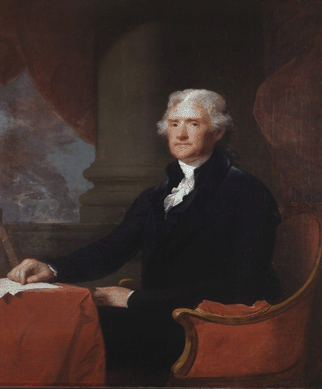Arguably the museum's best-known painting is Gilbert Stuart's "Portrait of Thomas Jefferson,†circa 1805‱807, a pendant likeness with that of Madison. It is an iconic image of the third American president. Each presidential portrait measures 48½ by nearly 40 inches. Bowdoin College Museum of Art, Brunswick, Maine, bequest of the Honorable James Bowdoin III.