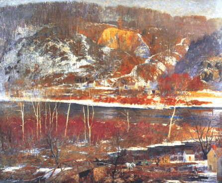 Daniel Garber, "Lowry's Hill,†1922, oil on canvas, 50 by 61 inches, Pennsylvania Academy of the Fine Arts, gift of Locust Club.