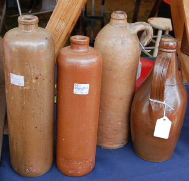 German stoneware beer bottles included one example that Pepperell, N.H., dealer Chris deSimone, who operates as Back by Popular Demand, had recently uncorked †a vinegary odor was pervasive. The most odiferous was more than a century old. ⁆rances McQueeney-Jones Mascolo photo