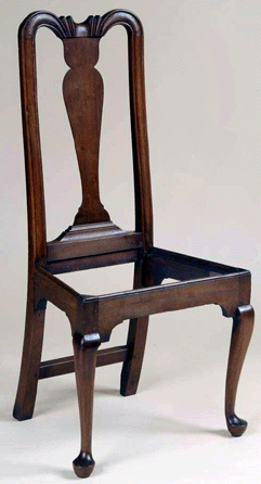 Side chair, Woodbury, Conn., circa 1780, 41¾ inches high. Courtesy Bellamy-Ferriday House & Garden, Connecticut Landmarks.