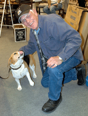 Jim Burk always finds a dog at his shows, this time it was Miss Barker who came down from Vermont with friends Stephen Corrigan and Douglas Jackman.