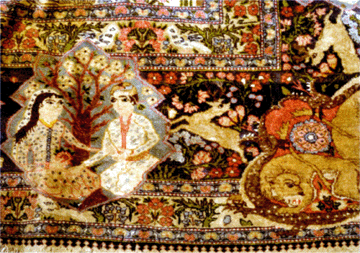 A large Tabriz pictorial carpet, Northwest Persia, Twentieth Century, realized $33,930.