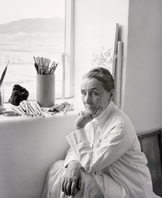 Laura Gilpin (1891‱979), "Georgia O'Keeffe,†1953, gelatin silver print, 9 3/8 by 7 7/16 inches. Amon Carter Museum, Forth Worth, Texas. Bequest of the artist.