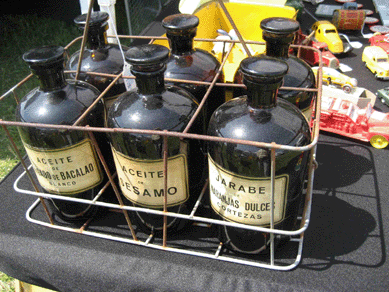 The Sugar Princess, Fred and Janice Aibel of Montville, N.J., showcased early apothecary bottles.