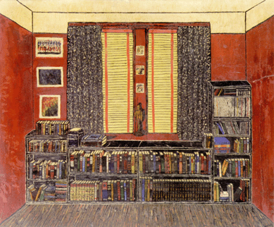 "Redroom Bedroom," 20 by 24 inches, 1959.