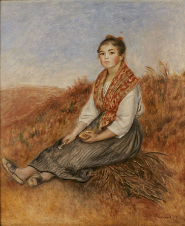 Pierre-Auguste Renoir (1841‱919), "La Femme au Fagot,†circa 1882, oil on canvas, sold for $2.87 million.