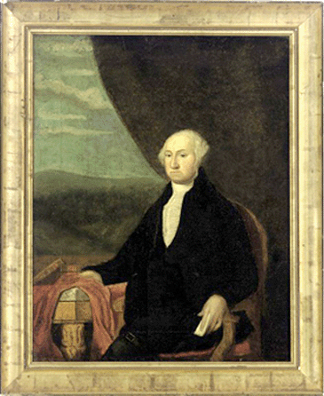 Portrait of George Washington, American School Nineteenth Century.
