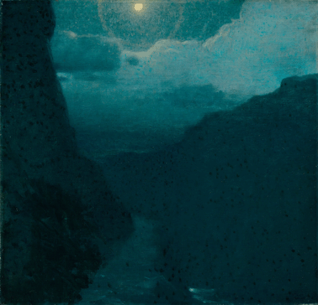 Edward Steichen, "Moonlit Landscape,†1903, oil on canvas, 24 by 25 inches. Museum of Fine Arts, Boston. Robert Jordan Fund.