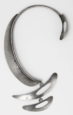 The "Patina†necklace of about 1959 demonstrates the effect of solder on the patina of the piece.