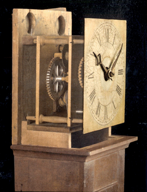 The top lot of the Shaker items came as a rare dwarf tall case alarm clock attributed to New Lebanon maker Isaac Newton Youngs sold at $265,500.