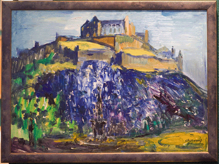 James Lawrence Isherwood (1917‱989) was tapped by LS Lowry to be his successor. That has not happened yet. This 23¼-by-17¾-inch oil on canvas of Edinburgh Castle dates from around 1970. It was one of several of Isherwood's works exhibited by Ruth Hudson of West Yorkshire.