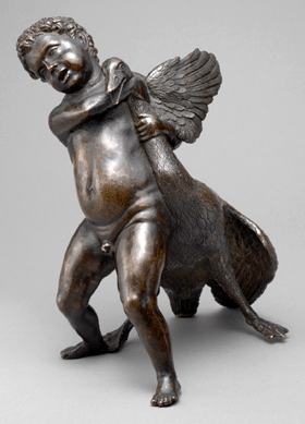 Andrea Riccio (1470‱532), "Boy with a Goose,†circa 1515′0, bronze, 7¾ inches high. Kunsthistorisches Museum, Vienna.