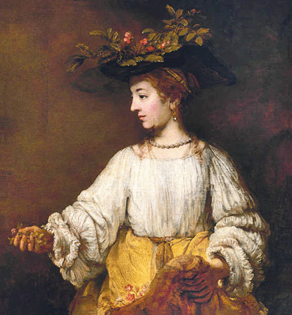 Rembrandt, "Flora,†oil on canvas, circa 1654, the Metropolitan Museum of Art, New York City.