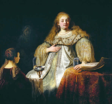 Rembrandt, "Artemisia,†oil on canvas, 1634, Museo Nacional del Prado. Madrid.