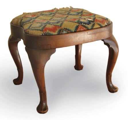 The Reginald M. Lewis Queen Anne carved walnut compass-seat stool, Philadelphia, circa 1750, realized a record price of $5,234,500, going to the venerable dean of American furniture, Albert Sack.