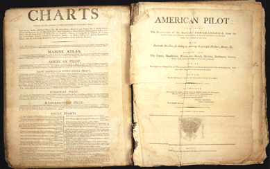 Finishing at $97,750, this rare American pilot chart book published by William Norman in 1803 details the eastern coast of North America from Nova Scotia to Maryland and also includes a chart for the West Indies.