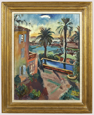 Willy Eisenschitz (Austrian, 1889‱974), "Les Minimes,†oil on canvas, realized $38,850.