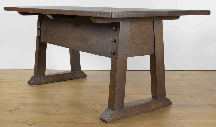 Dining table #631, circa 1912. By this time, Stickley had a 12-story store in New York City and 50 national retail outlets. 