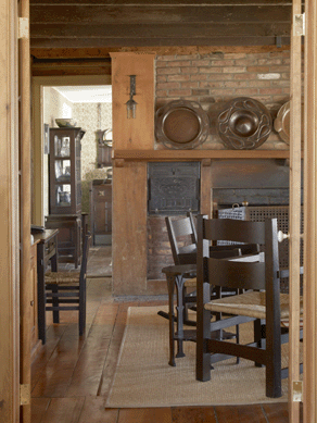 This view of Stephen Gray's house shows the furniture and decorative arts in harmony and in use.