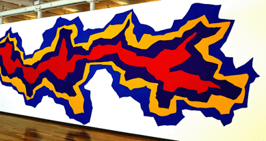 "Splat†is the name of "Wall Drawing 958.†Conceived November 2000 for acrylic paints, it was first drawn by Takeshi Arita, Christina Caterinangeli, Sachiko Cho and Kevin Oster for an installation at PaceWildenstein, New York City. LeWitt Collection, Chester, Conn.