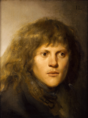 Jan Lievens (Dutch, 1607‱674), "Self-Portrait,†circa 1629‱630, oil on panel, private collection.