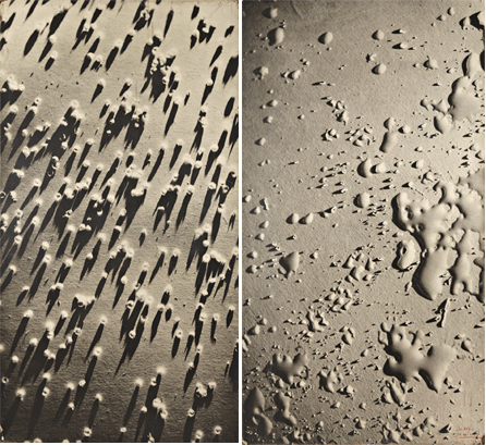 Two prints by Théodore Blanc and Antoine Demilly, "Gouttes d'Eau (Water Droplets),†circa 1950, 78¾ by 43 1/3  inches sold for $10,579 each, setting a world record for a photographic print by these artists.