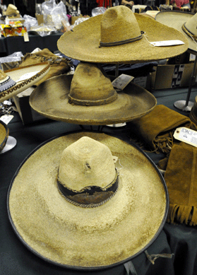 The straw sombrero hats were bargain priced, averaging $23. 