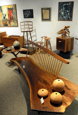 Nakashima was popular at Moderne Gallery, Philadelphia.