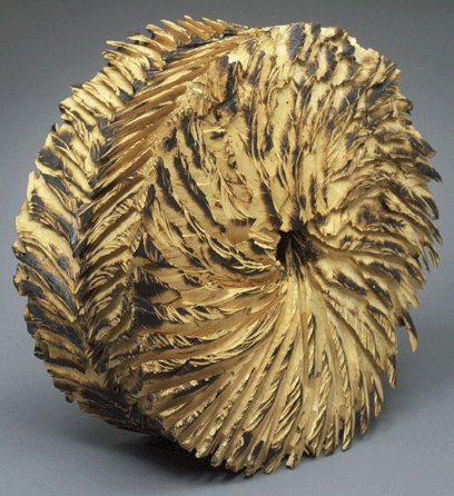 Robyn Horn and Jack R. Slentz, "Flintstone Mudder,†1997, box elder burl, 18 by 18 by 7¼ inches, gift of Jane and Arthur Mason, 2000. ⁅d Watkins photo