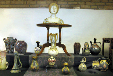 A new-to-him collection of Amphora at Paul Martinez Antiques, Westminster, Mass.
