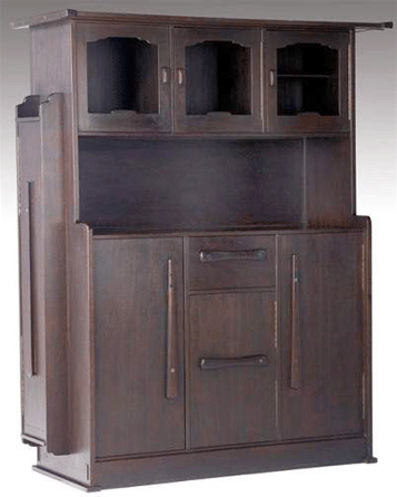 The sale topper was an architectural cabinet made by Greene and Greene that yielded a staggering $348,000 and was considered to be the finest piece of Modern furniture that had ever been offered by Sollo Rago.