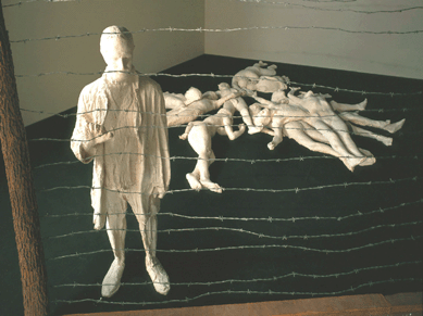 George Segal (American, 1924′000), "The Holocaust,†1982, plaster, wood, and wire. Art ©The George and Helen Segal Foundation/Licensed by VAGA, New York, N.Y.