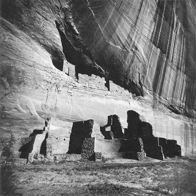 Claus Mroczynski, "White House, Canyon de Chelly National Monument, Arizona,†circa 1998′000, gelatin silver print on paper, 15½ by 15½ inches; private collection. 