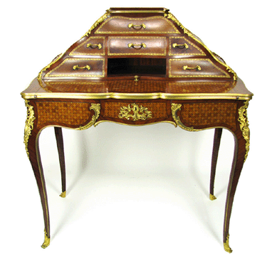 The Louis XV-style bonheur du jour was made in Paris by Henry Dasson in 1888 and fetched $10,350.