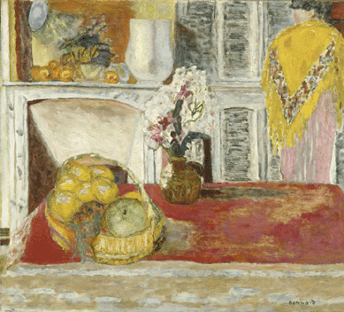 Pierre Bonnard "Corner of the Dining Room at Le Cannet,†1932, oil on canvas, 31 7/8 by 35 3/8 inches. Centre Pompidou, Paris. Musée national d'art moderne/ Centre de création industrielle. State Purchase, 1933. ©CNAC/MNAM/Dist. Réunion des Musées Nationaux/Art Resource, NY ©2008 Artists Rights Society (ARS), New York / ADAGP, Paris.