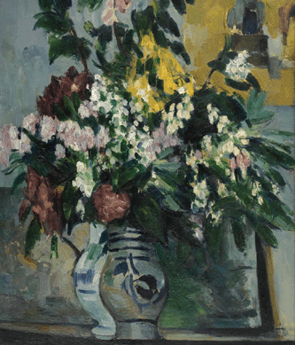 Paul Cezanne, "Les Deux Vases de Fleurs,†1877, oil on canvas, 22 1/8 by 18 3/8 inches. Collection of Mr and Mrs Herbert Klapper.