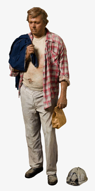 Duane Hanson (American, 1925‱996), "Cement Worker,†1975, polyester resin and fiberglass, polychromed in oil, mixed media with accessories, 73 by 28 by 17 inches. Private collection, Greenwich. Art ©Estate of Duane Hanson/Licensed by VAGA, New York, NY.