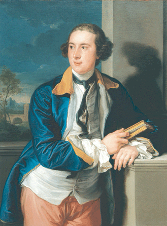 Pompeo Batoni (Italian, 1708‱787), "William Legge, Second Earl of Dartmouth,†about 1752/53‵6, oil on canvas, 38½ by 29 inches. Purchased through gifts from Jane and W. David Dance, Class of 1940, Tuck 1941; Jonathan L. Cohen, Class of 1960, Tuck 1961; Frederick B. Whittemore, Class of 1953, Tuck 1954; Barbara Dau Southwell, Class of 1978, and David Southwell, Tuck 1988; Parnassus Foundation/Jane and Raphael Bernstein; and an anonymous donor, 2007.