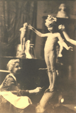 This 1928 photograph of Vonnoh with little Beverly Maynard, taken by her father while "Sea Sprite†was underway, suggests the care with which the sculptor worked with her subject in creating the life-size garden sculpture. Richard Field Maynard Papers, Archives of American Art, Smithsonian Institution.