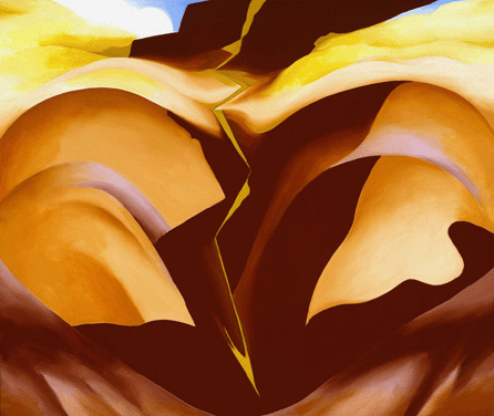 Georgia O'Keeffe, "Black Place IV,†1944, oil on canvas, 30 1/8  by 36 1/8 inches. Private collection. ©Georgia O'Keeffe Museum