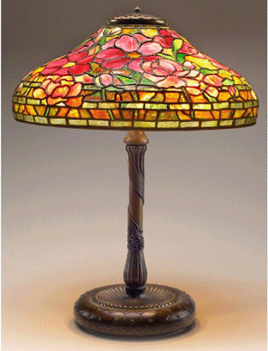 A highlight was a Tiffany Studios Peony pattern table lamp, an exceptional example of Tiffany craftsmanship, which realized $102,000.