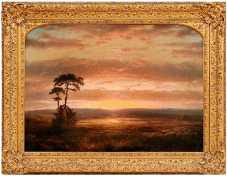 Louis Rémy Mignot, "Solitude or Sunset,†1854, sold at $299,000, setting a new record for Mignot. 